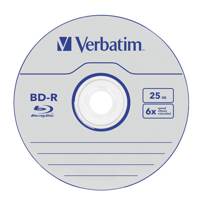 Verbatim Datalife BD-R Blu-Ray 25GB 6x Pack de 50
