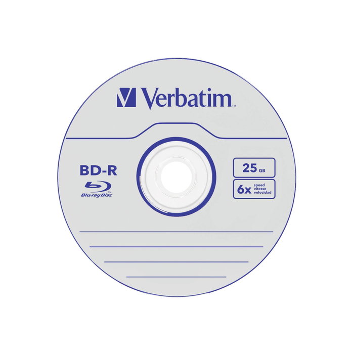 Verbatim Datalife BD-R Blu-Ray 25GB 6x Pack de 50