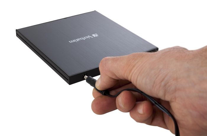 Verbatim External Slimline - Grabador Externo Blu-ray BD-RE USB 3.2 Gen 1 (3.1 Gen 1) para Sobremesa y Portátil - Negro - Con Software Nero