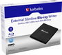 Verbatim External Slimline - Grabador Externo Blu-ray BD-RE USB 3.2 Gen 1 (3.1 Gen 1) para Sobremesa y Portátil - Negro - Con Software Nero