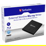 Verbatim External Slimline - Grabador Externo Blu-ray BD-RE USB 3.2 Gen 1 (3.1 Gen 1) para Sobremesa y Portátil - Negro - Con Software Nero