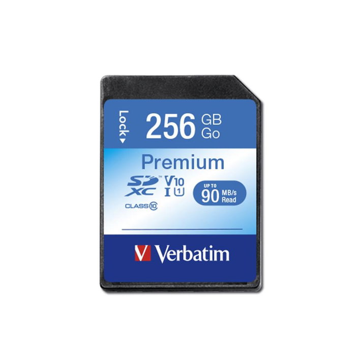 Verbatim Tarjeta SD 256GB SDXC Premium Clase 10 - Tarjeta de Memoria Externa Verbatim Tarjeta SD 256GB SDXC Premium Clase 10 - Tarjeta de Memoria Externa