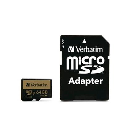 Verbatim Tarjeta Micro SDXC Pro+ 64GB con Adaptador Verbatim Tarjeta Micro SDXC Pro+ 64GB con Adaptador