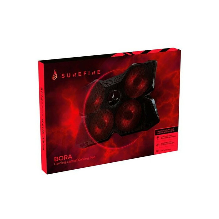 Surefire Soporte Refrigerante Bora para Portátiles hasta 17 pulgadas con Iluminación LED Roja