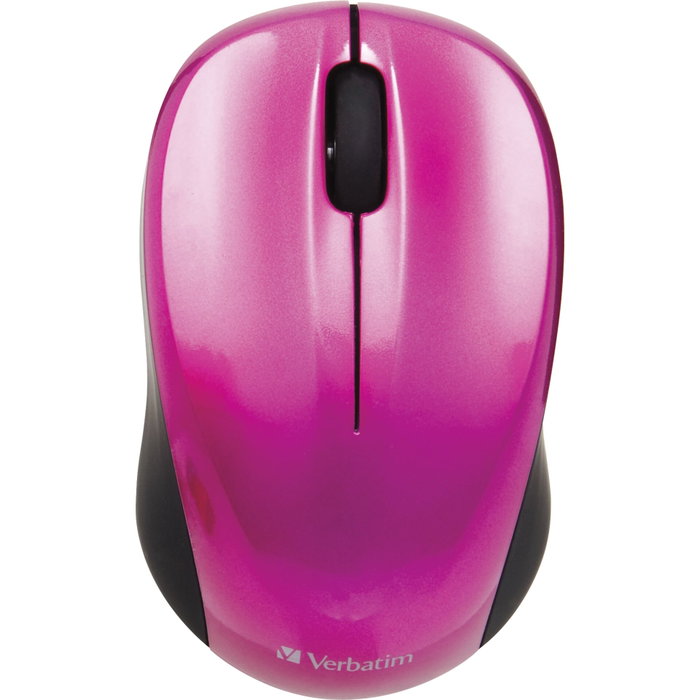 Verbatim GO NANO Ratón Inalámbrico Compacto Ambididestro Fucsia
