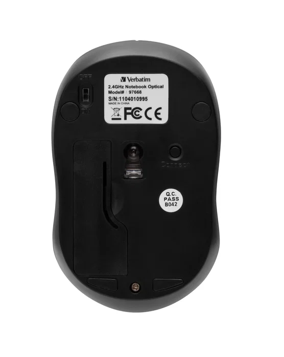 Verbatim GO NANO Ratón Inalámbrico Compacto Ambididestro Fucsia