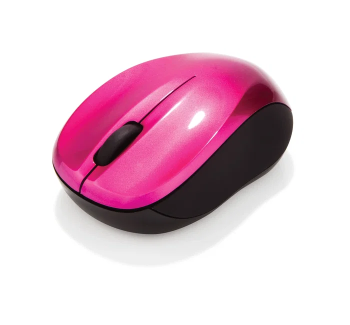 Verbatim GO NANO Ratón Inalámbrico Compacto Ambididestro Fucsia