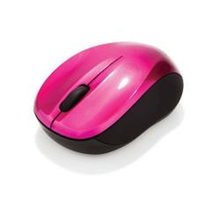 Verbatim GO NANO Ratón Inalámbrico Compacto Ambidiestro Fucsia