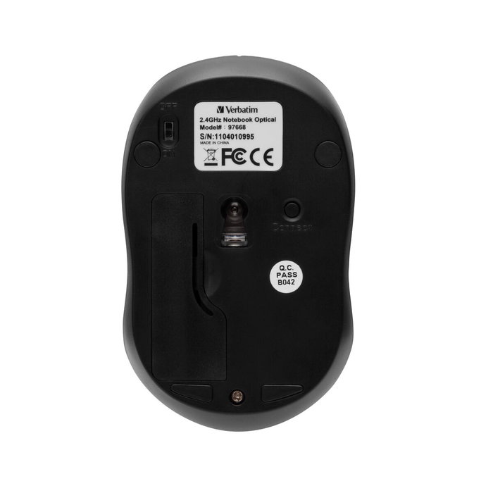 Verbatim GO NANO Ratón Inalámbrico Compacto Ambidiestro Fucsia