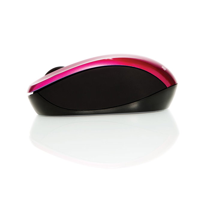 Verbatim GO NANO Ratón Inalámbrico Compacto Ambidiestro Fucsia