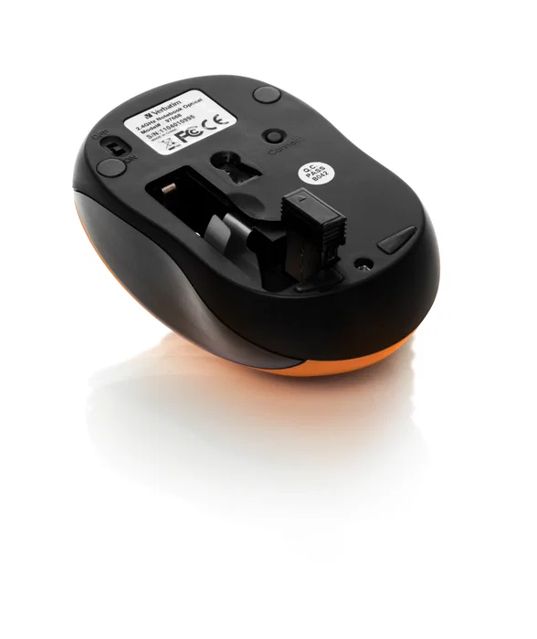 Verbatim GO NANO Ratón Inalámbrico Ambidiestro 1600 DPI Naranja Volcánico