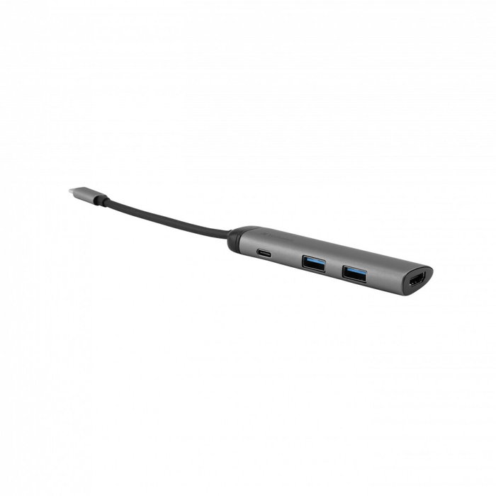Verbatim Hub Multipuerto USB-C con 2xUSB 3.0, HDMI 4K y Carga USB-C - Plata Verbatim Hub Multipuerto USB-C con 2xUSB 3.0, HDMI 4K y Carga USB-C - Plata