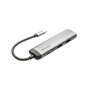 Verbatim Hub Multipuerto USB-C con 2xUSB 3.0, HDMI 4K y Carga USB-C - Plata
