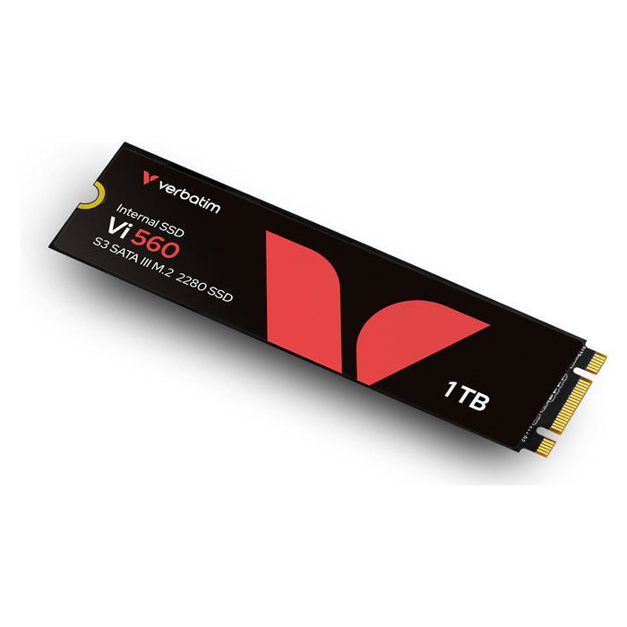 Verbatim Vi560 S3 SSD M.2 1TB, Unidad de Estado Sólido interna, PCIe NVMe, 520 MB/s Lectura, 490 MB/s Escritura, para PC y Portátil