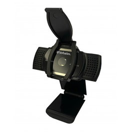 Verbatim 49578 Cámara Web USB 2K 2560x1440p para Videollamadas y Streaming con Tapa de Privacidad, Micrófono Integrado, Plug & Play y Clip Monitor