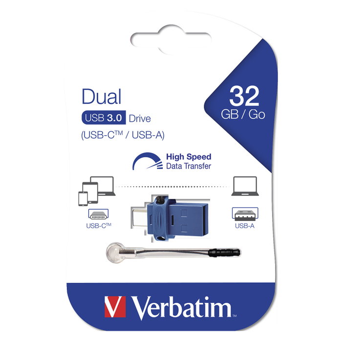 Verbatim Store 'n' Go Dual Drive 32GB USB-C/USB-A