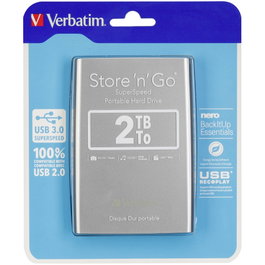 Verbatim Store 'n' Go 2 TB Plata