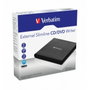 Verbatim Grabadora Externa Slimline CD/DVD 53504 Negro