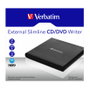Verbatim Grabadora Externa Slimline CD/DVD 53504 Negro