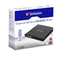 Verbatim Grabadora y Lector Externo de CD/DVD Slimline con Adaptador USB-C