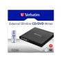 Verbatim Grabadora y Lector Externo CD/DVD Slimline 98938 Negra
