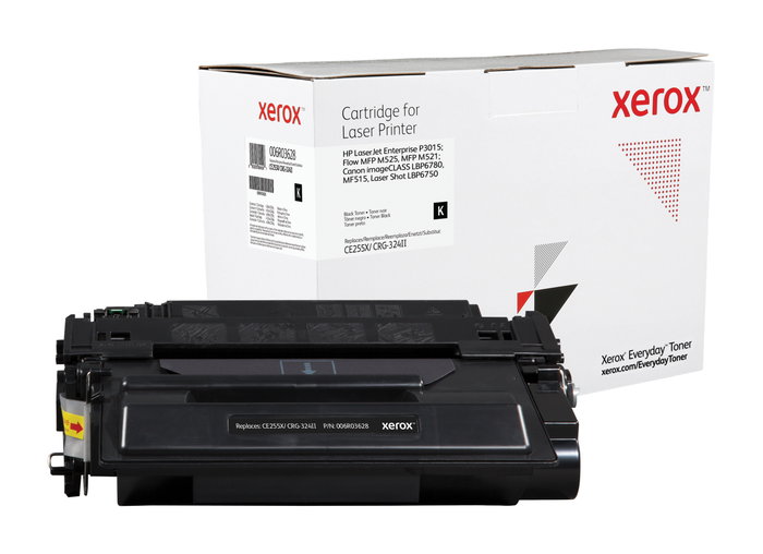 Xerox Everyday Toner Negro 006R03628 compatible con HP CE255X/55X Xerox Everyday Toner Negro 006R03628 compatible con HP CE255X/55X