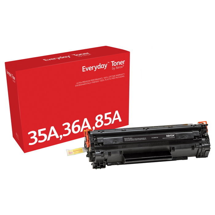 Xerox Everyday Toner Negro 006R03708 compatible con HP CB435A/CB436A/CE285A/CRG-125, 2000 páginas Xerox Everyday Toner Negro 006R03708 compatible con HP CB435A/CB436A/CE285A/CRG-125, 2000 páginas