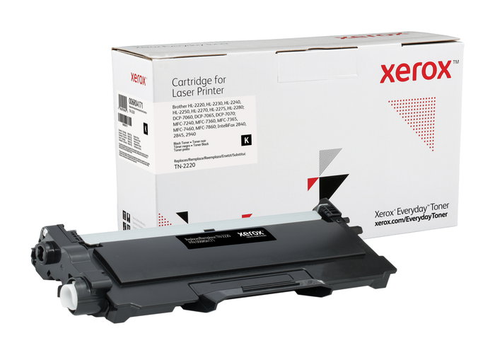Xerox Everyday Toner Negro compatible con Brother TN2220 para HL2220 y serie MFC/DCP, 006R04171