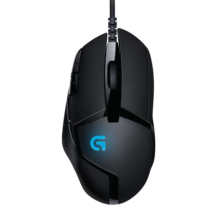 Logitech G402 Hyperion Fury - Ratón Gaming para Mano Derecha, Cable USB, 4000 DPI, 8 Botones Programables, Negro, 910-004068
