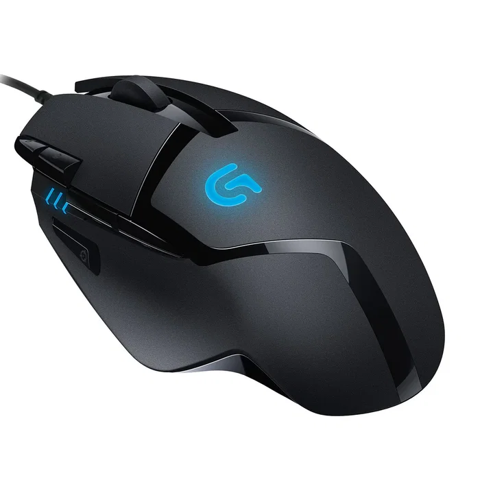 Logitech G402 Hyperion Fury - Ratón Gaming para Mano Derecha, Cable USB, 4000 DPI, 8 Botones Programables, Negro, 910-004068