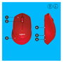 Logitech M330 SILENT PLUS Ratón Inalámbrico Rojo