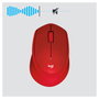 Logitech M330 SILENT PLUS Ratón Inalámbrico Rojo