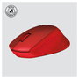 Logitech M330 SILENT PLUS Ratón Inalámbrico Rojo