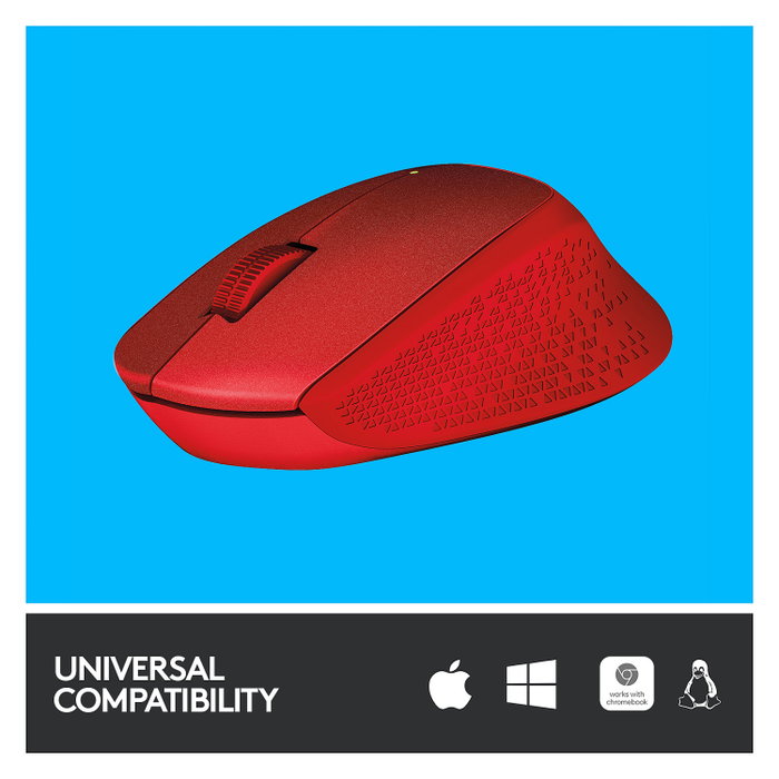Logitech M330 SILENT PLUS Ratón Inalámbrico Rojo Logitech M330 SILENT PLUS Ratón Inalámbrico Rojo