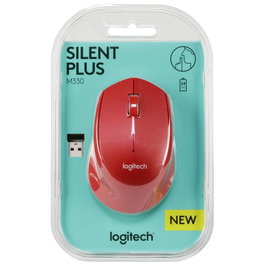 Logitech M330 Silent Plus Ratón Inalámbrico Rojo