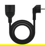 Nano Cable 10.22.0610-BK Cable Alargador de Corriente Schuko Hembra a Macho, 10m, Negro, 4000W