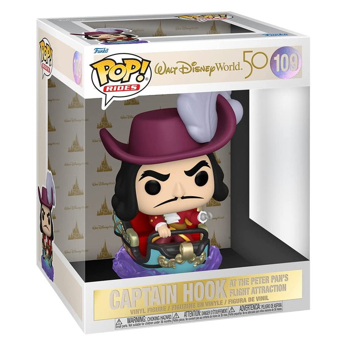 FUNKO Figura POP! Rides Disney World 50th Anniversary Capitán Garfio FUNKO Figura POP! Rides Disney World 50th Anniversary Capitán Garfio