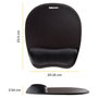 Fellowes Alfombrilla con Reposamuñecas Memory Foam Negro