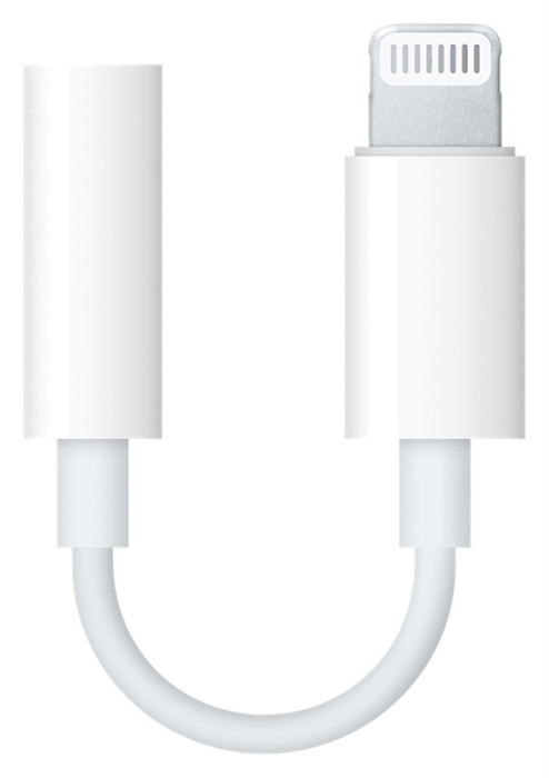Apple Adaptador Lightning a toma para auriculares de 3,5 mm Blanco MMX62ZM/A