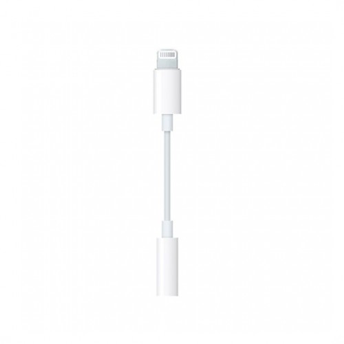 Apple MMX62ZM/A Adaptador de Lightning a Conector de Audio de 3.5 mm (Jack) - Blanco - Compatible con iPhone, iPad, iPod touch (iOS 10 o posterior)