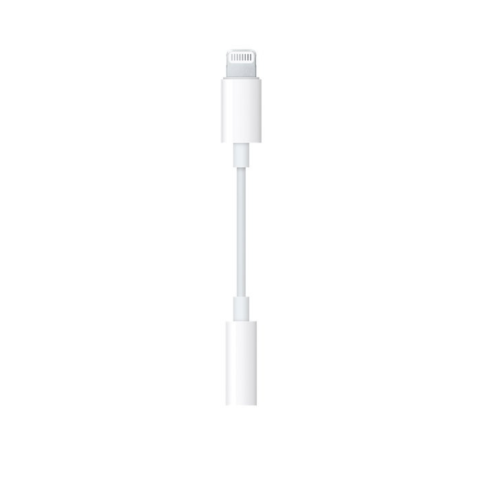 Apple Adaptador Lightning a toma para auriculares de 3,5 mm Blanco MMX62ZM/A