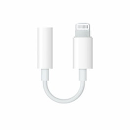 Adaptador apple mmx62zm a de conector lightning a toma para auriculares 3.5mm
