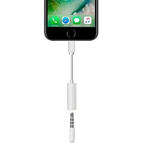 Apple Adaptador Lightning a toma para auriculares de 3,5 mm Blanco MMX62ZM/A
