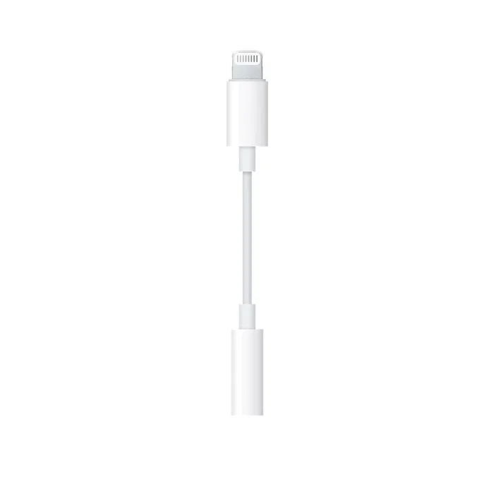 Apple MMX62ZM/A Cable Adaptador de Conector Lightning a Toma de Auriculares 3.5mm, Blanco