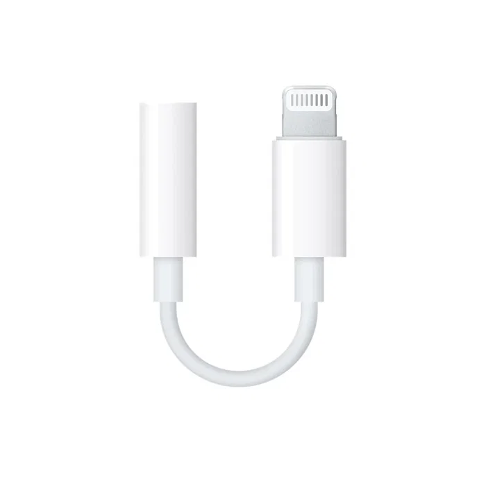 Apple MMX62ZM/A Cable Adaptador de Conector Lightning a Toma de Auriculares 3.5mm, Blanco
