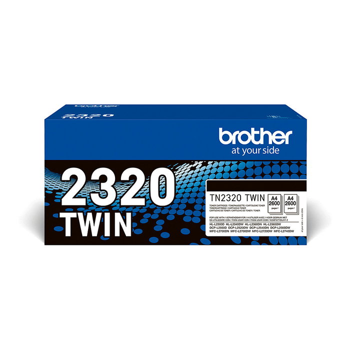Brother TN2320TWIN Pack de 2 Cartuchos de Tóner Negro Larga Duración Brother TN2320TWIN Pack de 2 Cartuchos de Tóner Negro Larga Duración