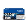 Brother TN2320TWIN Pack de 2 Cartuchos de Tóner Negro Larga Duración