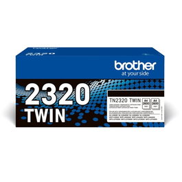 Brother TN2320TWIN Pack de 2 Cartuchos de Tóner Negro Larga Duración