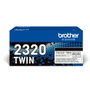 Brother TN2320TWIN Pack de 2 Cartuchos de Tóner Negro Larga Duración