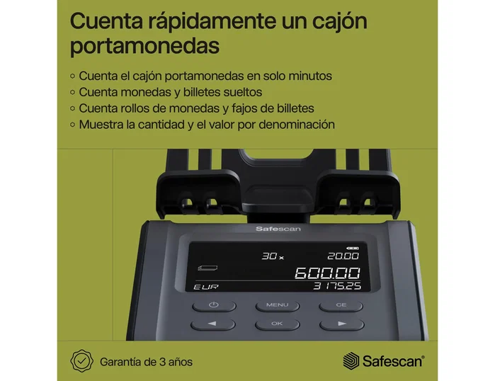 Safescan 6165 Balanza contadora de dinero Safescan 6165 Balanza contadora de dinero